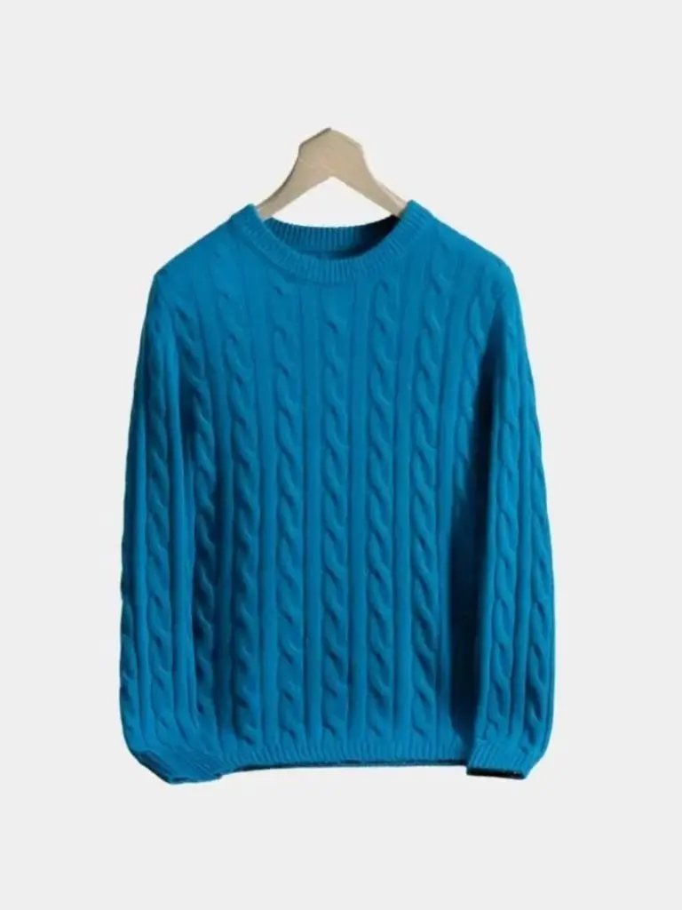 Men’s Cashmere Sweater – Essential Soft Luxury Knit SPECTER