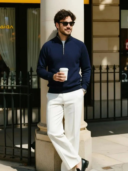 Men’s Knit Sweater – Darkwave Noble Pullover Casual Everyday Knitwear SPECTER