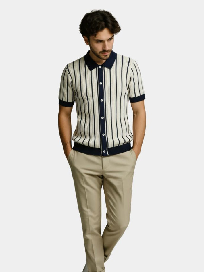 Atlantic Frame Knit Polo