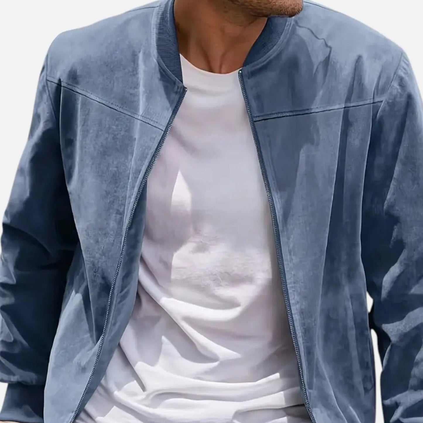 Men’s Bomber Jacket – Solenne Lightweight Vintage Modern Streetwear Fit SPECTER