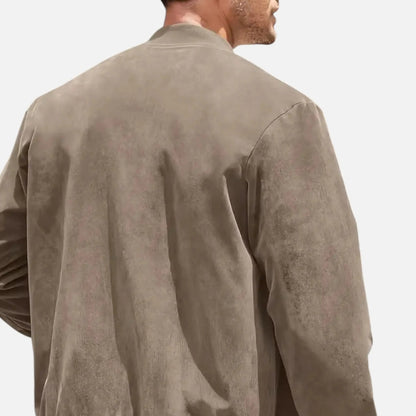 Men’s Bomber Jacket – Solenne Lightweight Vintage Modern Streetwear Fit SPECTER