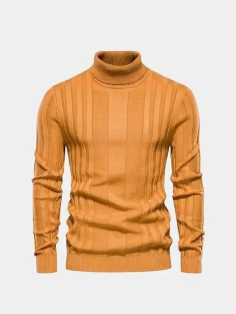 Men’s Knit Knit Sweater – Turtleneck Knitwear Pullover Casual Everyday Knitwear SPECTER