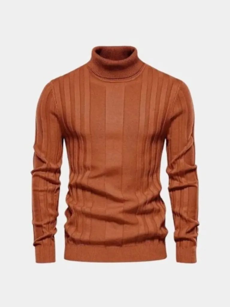 Men’s Knit Knit Sweater – Turtleneck Knitwear Pullover Casual Everyday Knitwear SPECTER