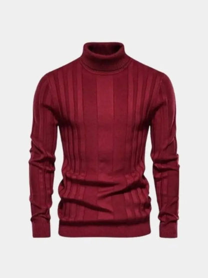 Men’s Knit Knit Sweater – Turtleneck Knitwear Pullover Casual Everyday Knitwear SPECTER