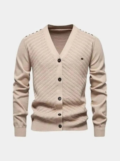 Men’s Knit Cardigan Sweater – Neck Knitwear Casual Everyday Knitwear SPECTER
