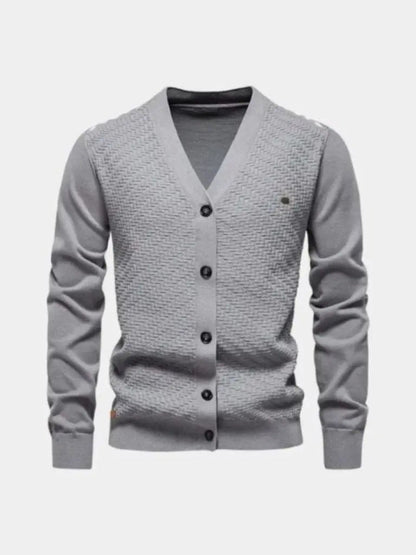 Men’s Knit Cardigan Sweater – Neck Knitwear Casual Everyday Knitwear SPECTER