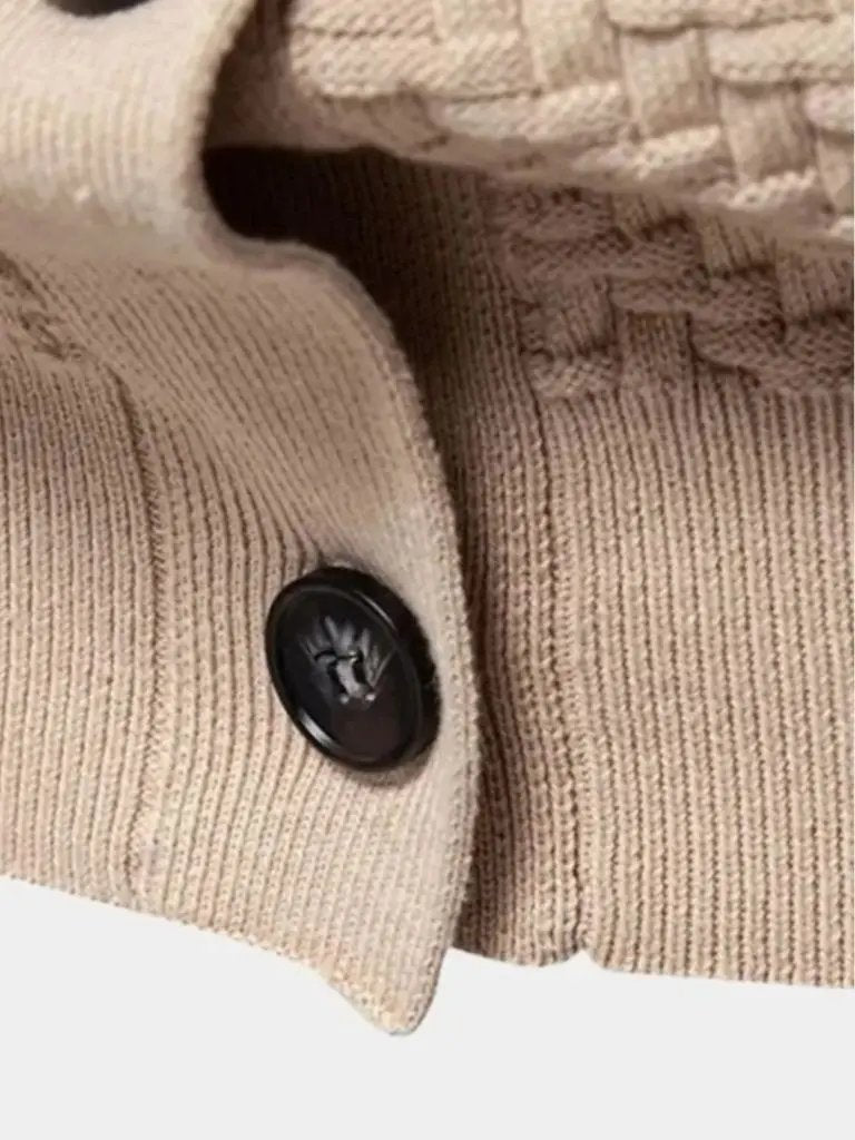 Men’s Knit Cardigan Sweater – Neck Knitwear Casual Everyday Knitwear SPECTER